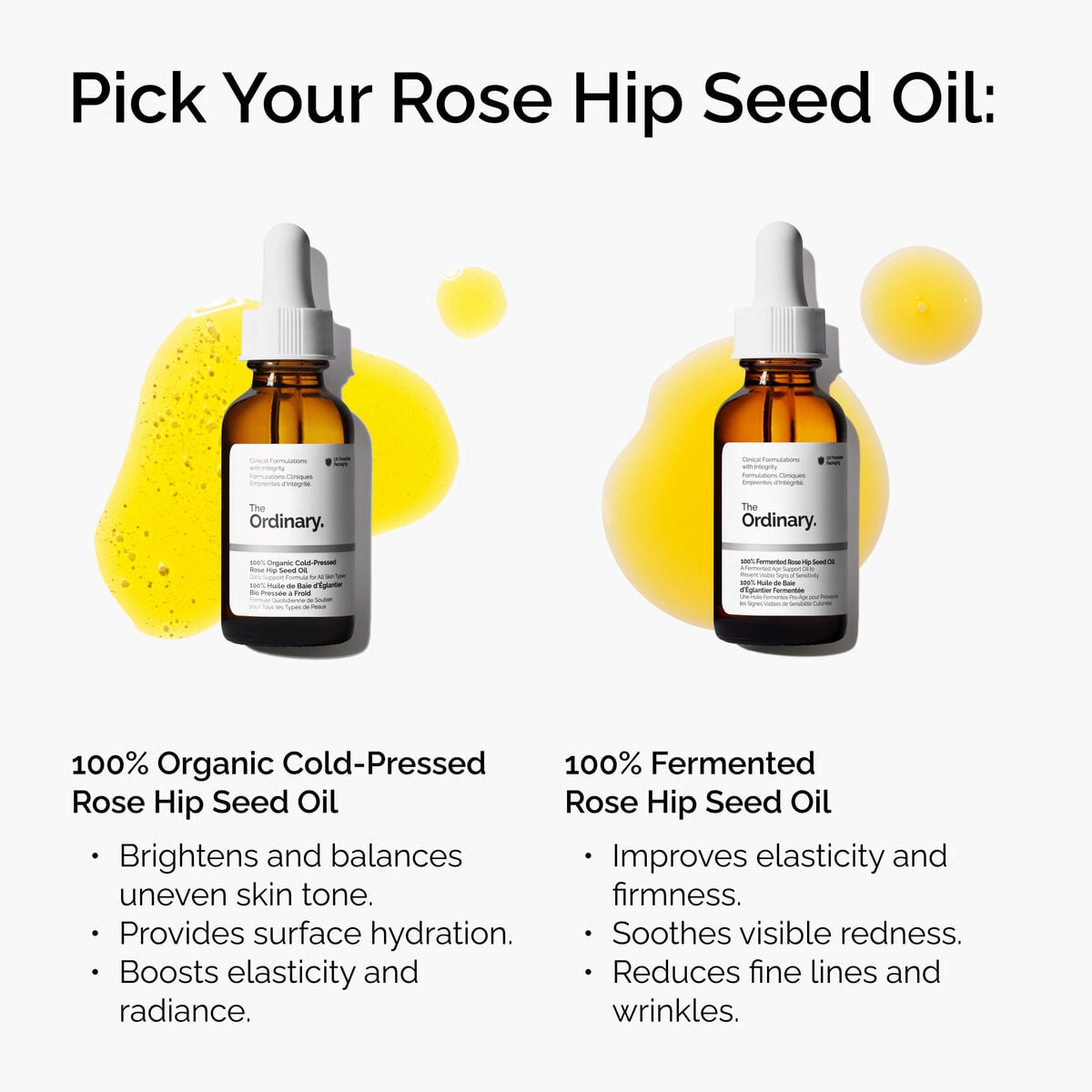 100% Organic Cold-Pressed Rose Hip Seed Oil - Classic Notes