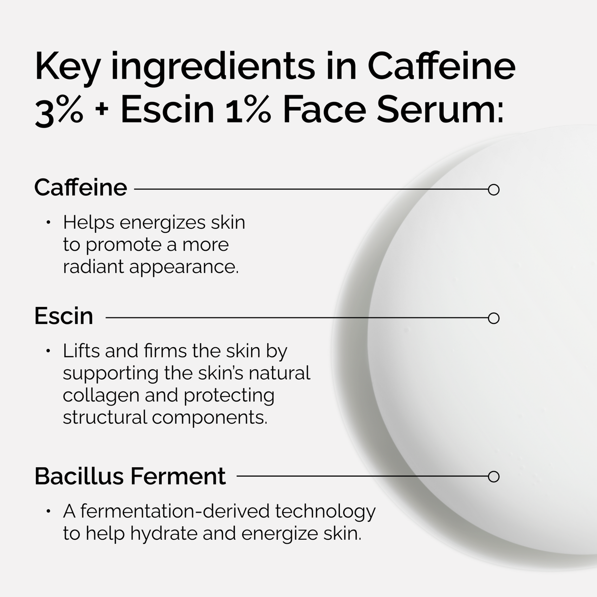 3% + Escin 1% Face Serum - Fresh Reset
