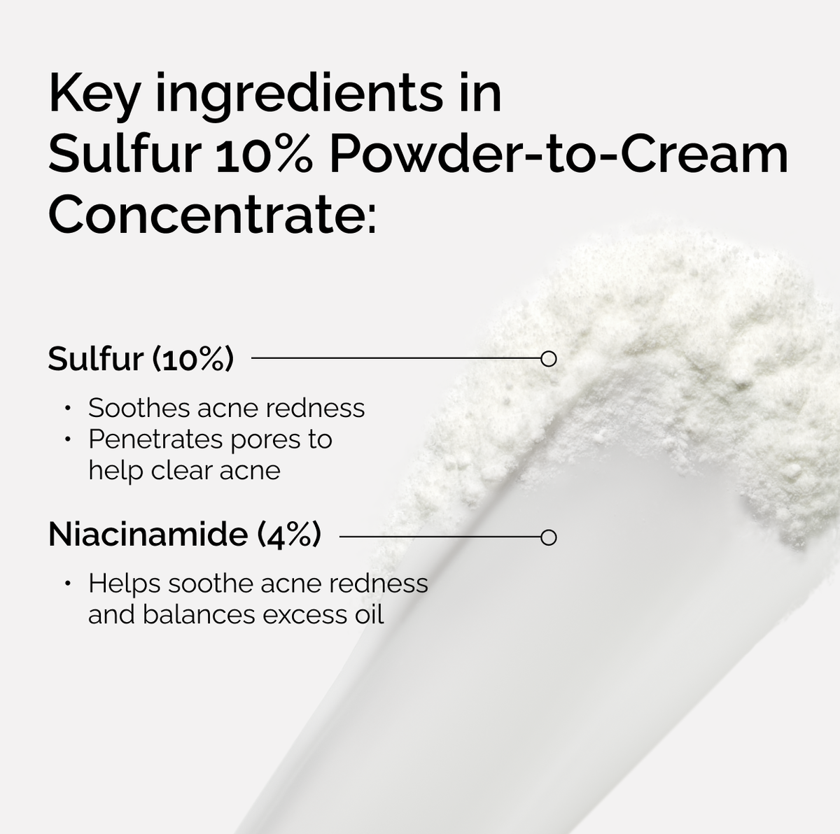 Sulfur 10% Powder-to-Cream Concentrate - Gentle Reset
